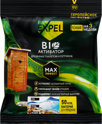 Биоактиватор для дачных туалетов и септиков EXPEL, 40г, картинка