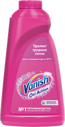 Пятновыводитель жидкий для тканей VANISH Oxi Action, 1л, крупный план