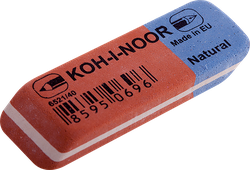 Ластик KOH-I-NOOR Blue star 40, скошенный, натуральный каучук, 5,7х1,9х0,8см, Арт. 6521040021KDRU, фотография