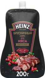 Соус деликатесный HEINZ Брусничный, 200г, крупный план