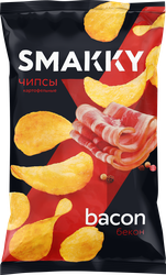 Чипсы картофельные SMAKKY со вкусом бекона, 180г, фото