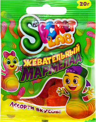 Мармелад жевательный SECRET LAB Мармеладная семейка ассорти вкусов, 20г, фотография