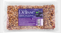 Изображение товара Изделие хлебобулочное DELISSE Пирог медовый с джемом черной смородины, 300г