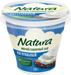 Изображение товара Сыр мягкий NATURA Сливочный 60%, без змж, 150г