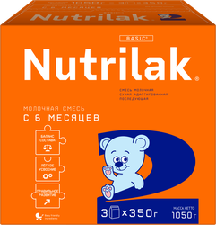 Смесь молочная NUTRILAK 2 адаптированная последующая, с 6 месяцев, 1050г, фото
