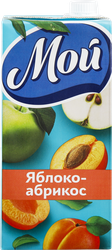 Нектар МОЙ Яблочно-абрикосовый с мякотью, 0.95л, картинка