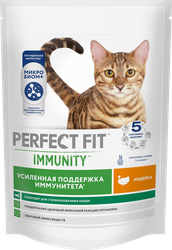 Корм сухой для кошек PERFECT FIT Иммунитет с индейкой и добавлением спирулины и клюквы, 580г, вид