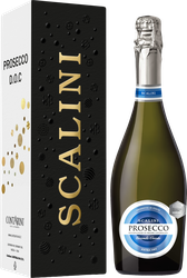 Вино игристое SCALINI Prosecco белое брют, п/у, 0,75л, детальное фото