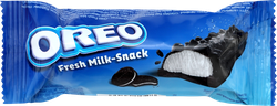 Пирожное бисквитное OREO с молочной начинкой и кусочками печенья, без змж, 27г, изображение