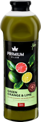 Напиток сокосодержащий PREMIUM CLUB из зеленого апельсина и лайма, 0.93л, крупный план