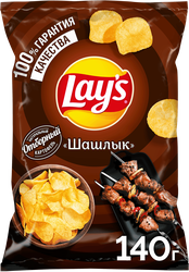 Чипсы картофельные LAY'S со вкусом шашлыка, 140г, фотография