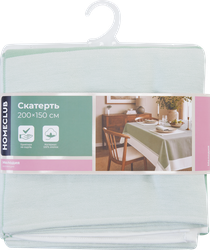 Скатерть HOMECLUB 200х150см, цвет шалфей, Арт. ПТА-2256-7424 (9427), фотография