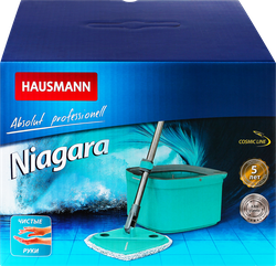 Набор для уборки HAUSMANN Niagara, швабра и ведро, с системой отжима, Арт. HM-S-01, картинка