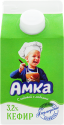 Кефир АМКА 3,2%, без змж, 450г, изображение