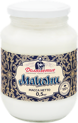 Продукт кисломолочный ДОЛГОЛЕТИЕ Мацони 3,6–4,2%, без змж, 500г, крупный план