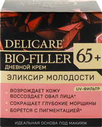 Крем дневной для лица DELICARE 65+, 50мл, крупный план