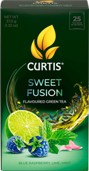 Чай зеленый CURTIS Sweet Fusion арома, 25пак, крупный план