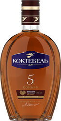 Коньяк КОКТЕБЕЛЬ 5 лет 40%, 0.375л, изображение