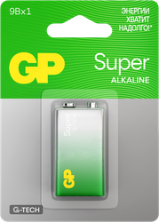 Батарейка алкалиновая GP Super Alkaline крона 9V, фото
