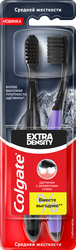 Зубная щетка COLGATE Extra density, средняя жесткость, 2шт, детальное фото