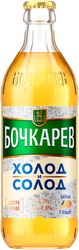 Пиво светлое БОЧКАРЕВ Холод и солод пастеризованное 4,1%, 0.43л, вид