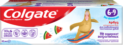 Зубная паста детская COLGATE Арбуз, без фторида, 6–9 лет, 60мл, детальное фото