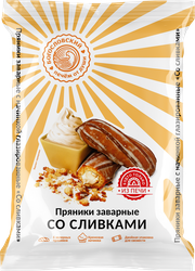 Пряники заварные БОГОСЛОВСКИЙ глазированные, со сливками, 240г, детальное фото