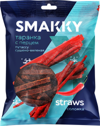 Рыба солено-сушеная SMAKKY Таранка с перцем, соломка, 70г, вид
