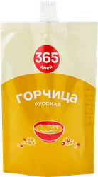 Горчица 365 ДНЕЙ Русская, 120г, вид
