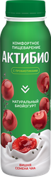 Биойогурт питьевой АКТИБИО Вишня, семена чиа 1,5%, без змж, 260г, фото