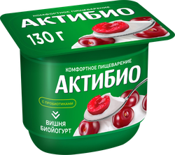 Изображение товара Биойогурт АКТИБИО Вишня 2,9%, без змж, 130г