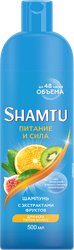 Шампунь для волос SHAMTU Питание и сила с экстрактами фруктов, 500мл, вид