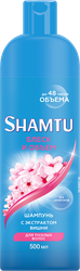 Шампунь для волос SHAMTU Блеск и объем с экстрактом вишни, 500мл, изображение