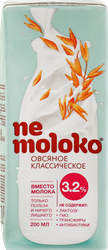 Напиток овсяный NEMOLOKO Классический, 200мл, детальное фото