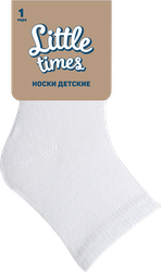 Носки детские LITTLE TIMES р. 6–14, белые, Арт. LT-1-WH, фото