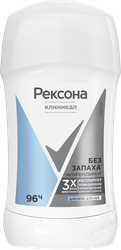 Антиперспирант-стик женский РЕКСОНА гипоаллергенный, без запаха, 40мл, картинка
