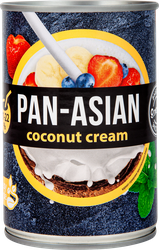 Крем кулинарный ультрапастеризованный PAN-ASIAN Кокосовый 20–22%, на  растительной основе, 400мл, крупный план
