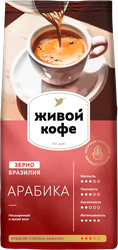 Кофе зерновой ЖИВОЙ КОФЕ Арабика, 200г, вид