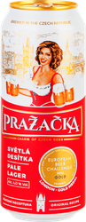 Пиво светлое PRAZACKA Пражечка классическое фильтрованное пастеризованное 4%, 0.5л, фото