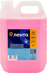 Жидкость стеклоомывающая ЛЕНТА до -20 градусов, 4л, фото