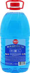 Жидкость стеклоомывающая зимняя 365 ДНЕЙ до -30 градусов, 3л, вид