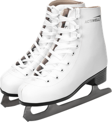 Коньки фигурные ACTIWELL р. 36–38, белые, Арт. PW-215 W, вид