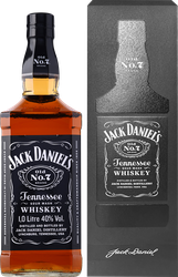 Виски JACK DANIEL'S Tennessee whiskey зерновой 40%, п/у, 1л, фотография