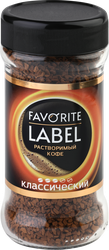 Кофе растворимый FAVORITE LABEL сублимированный, 75г, картинка