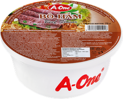 Лапша A-ONE со вкусом говядины, 75г, фотография