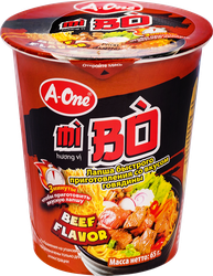 Лапша A-ONE со вкусом говядины, 65г, изображение