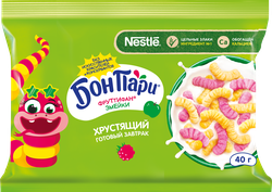 Готовый завтрак БОН ПАРИ Фруттифан Змейки, 40г, крупный план