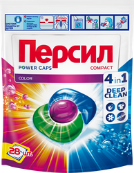 Капсулы для стирки ПЕРСИЛ Power 4в1 Колор, 28шт, детальное фото