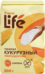 Крахмал кукурузный ЛЕНТА LIFE без глютена, 300г, картинка