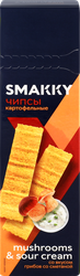 Чипсы картофельные SMAKKY со вкусом грибов со сметаной, 100г, картинка